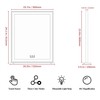 BEAUTME Vanity Mirror 20.5x24.1 Inch,Makeup Mirror with Lights,Hollywood Mirror,LED Mirror