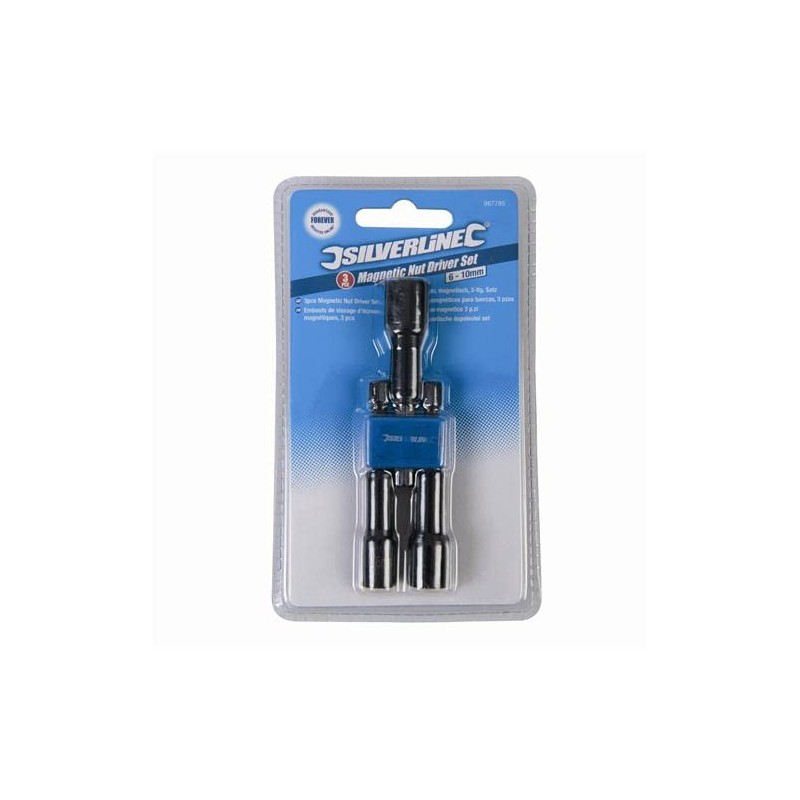 Silverline 987785 Magnetic Nut Driver Set 3pce 6, 8 and