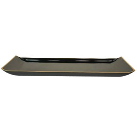3601850200021 Incense Bason, Small, Black (Border)