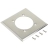 Leviton 2-Gang Power Receptacle Wallplate, Flush Mount, Standard Size, Device
