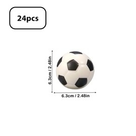 Sports Globe Stress Balls 24Pack 2.5" Mini Foam Sports Squeeze Stress Balls Stress Relief Rubber Ball Party Game Favor Bouncy Balls to Release Stress Mini Baseball Football Basketba (Sports 24PCS)