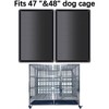 Dog Crate Tray 47" - ChewProof Replacement Pan, Easy to
