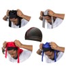 4PCS Silky Durags for Men Women 360 Waves with 1
