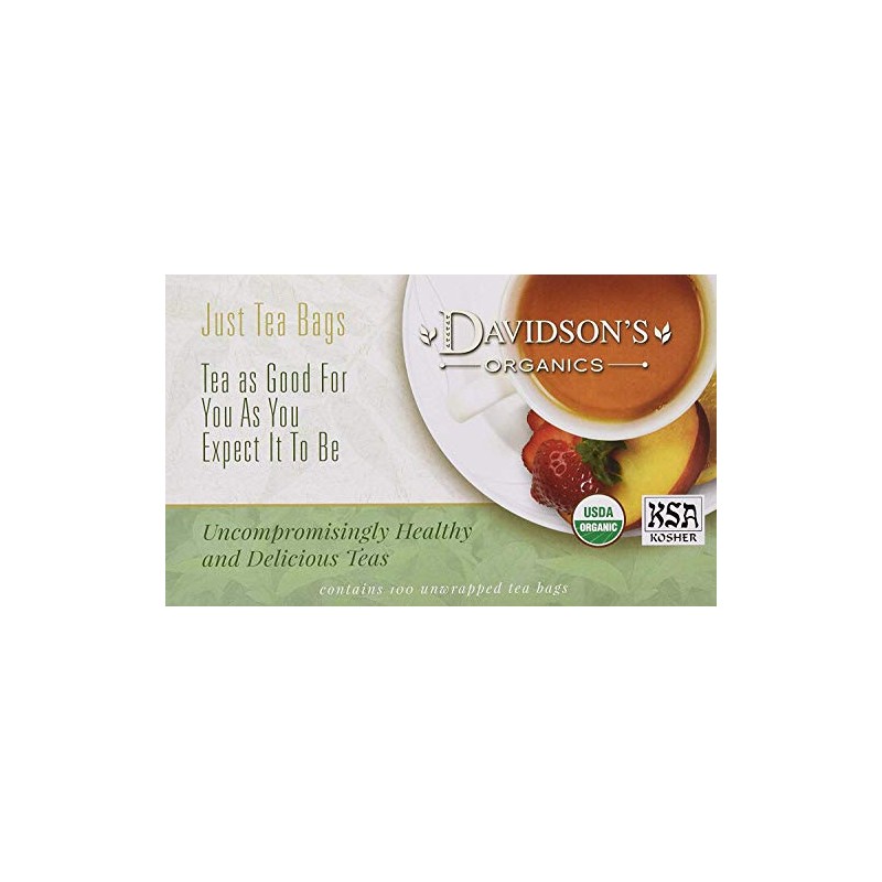 Davidson's Organics, Cinnamon Apple, 100-count Unwrapped Tea Bags