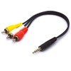 Tomost 3.5mm to RCA Cable, 4 Pole 3.5mm TRRS Male