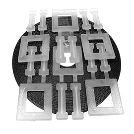 Pallet strapping kit Black 15m x 12mm with 6 plastic buckles
