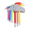 9Pcs Hex Wrench Star Colourful Long Arm Metal Key Tool