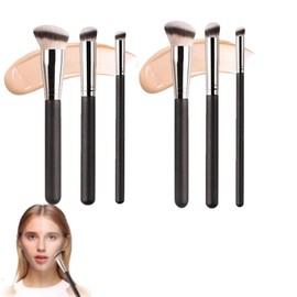 HIDOSNG Beauty Brushes, Foundation Brush, Concealer Brush, Concealer, Angled Under Eye Concealer Brushes, Beauty Foundation Contour Conceal Makeup Brush Set