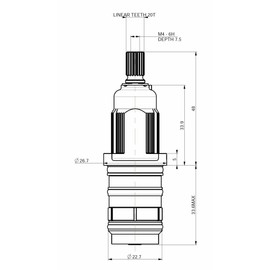 Vernet CA189 Thermostatic Cartridge - 0415020110090