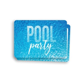 Friendly Fox Invitation Pool Party, 12 x Invitation Cards for Pool Party, Children, Birthday, Boys, Girls, Teenagers, Invitation Party in the Swimming Pool, Aqua Park or Beach Club