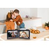 JD Concept Double 4x6 Horizontal Combo, Black Wood Picture Frame,