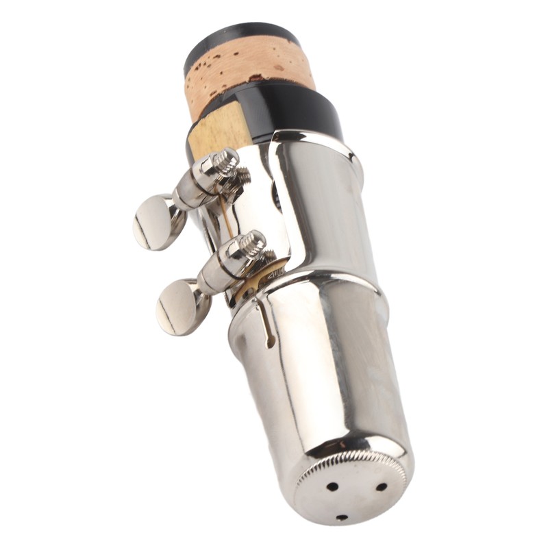 Clarinet Mouthpiece Kit with Ligature and Plastic Cap Portable Black