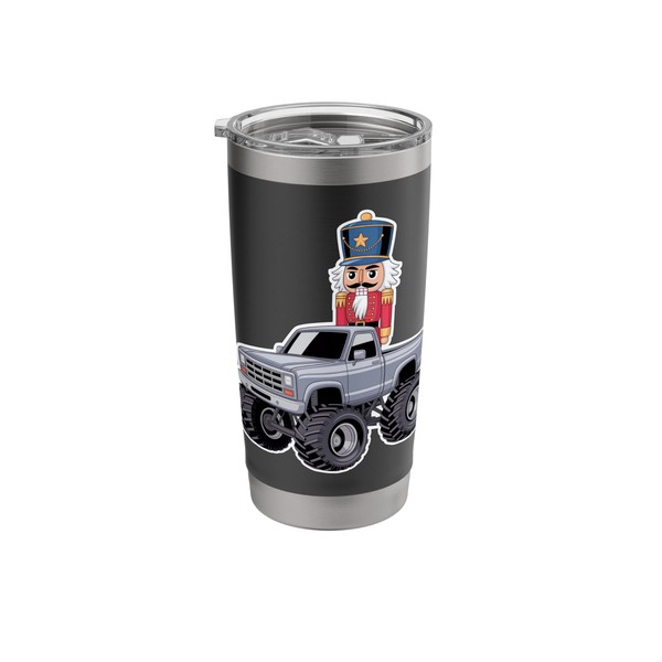 Cute Chibi Monster Truck With Nutcracker Stainless Steel Insulated Tumbler