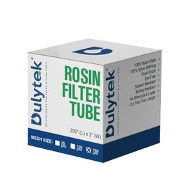 Dulytek Tubo de filtro de nailon, rollo de 2 x 200 pulgadas, sin tintes, apto para uso alimentario, triple costura de nailon, Transparente, 160 Micron Mesh
