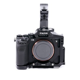 Tilta Half Cage Lightweight Kit Compatible with Sony a7R V, with Mount Accessories via NATO, Cold Shoe and 1/4"-20 Threads with Locating Pins | TA-T46-A (Black)
