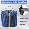 Double Braided Arborist Rope - 1/2 Inch x 50 Feet