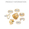 Sttiafay Knuckle Rings Set Stacking Finger Rings Gold Midi Finger