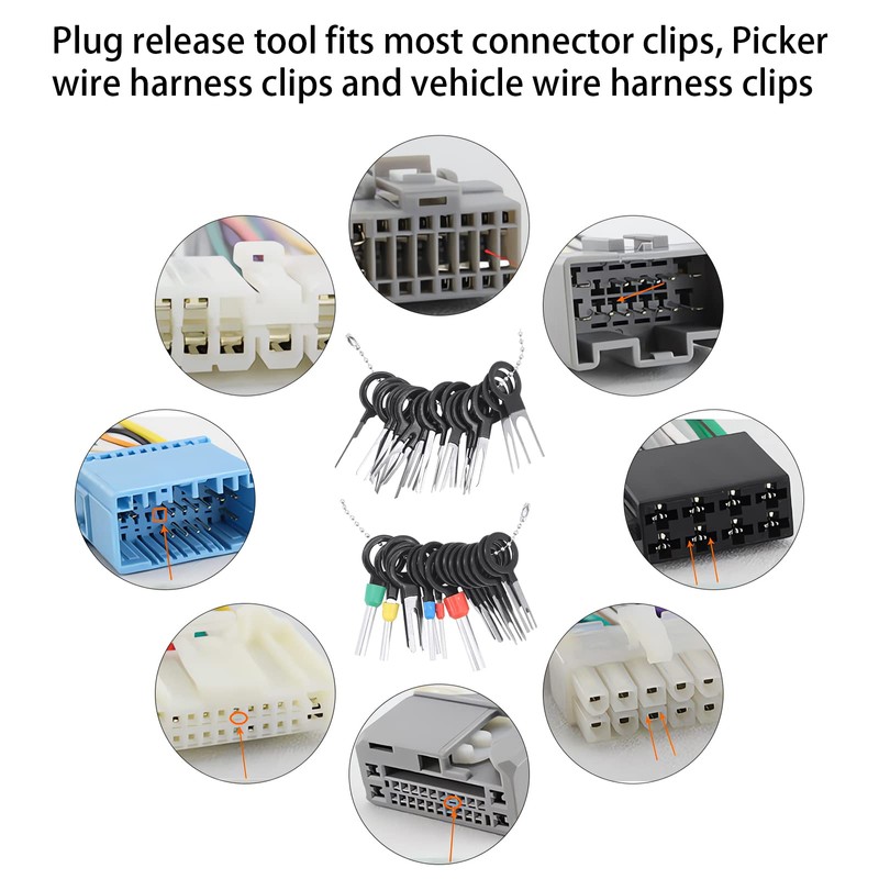 Yuhtech 121 Piece Terminal Removal Tool Set for Car Terminal