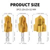 yikinb 3 Pcs PPR Lifting Step Drill Bits,Expansion Repair Drill