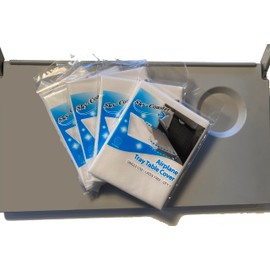 Sky-Coaster Disposable Airplane Tray Table Cover - Pack of 4 (Individually Packaged)