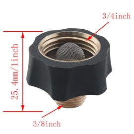 CHENJIN Cleaning Machine Water Inlet Accessory 3/4-Inch Female Thread to 3/8-Inch Male Thread Garden Hose to High-Pressure Washer Inlet Adapter for High-Pressure Washer Pump
