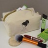 'Cute Sitting Girl' Canvas Wash Bag/Makeup Case (CS00042060)