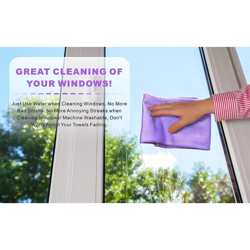 Korwex Window Cleaning Cloth, Glass Cleaning Cloth, Streaks Schatches Free.