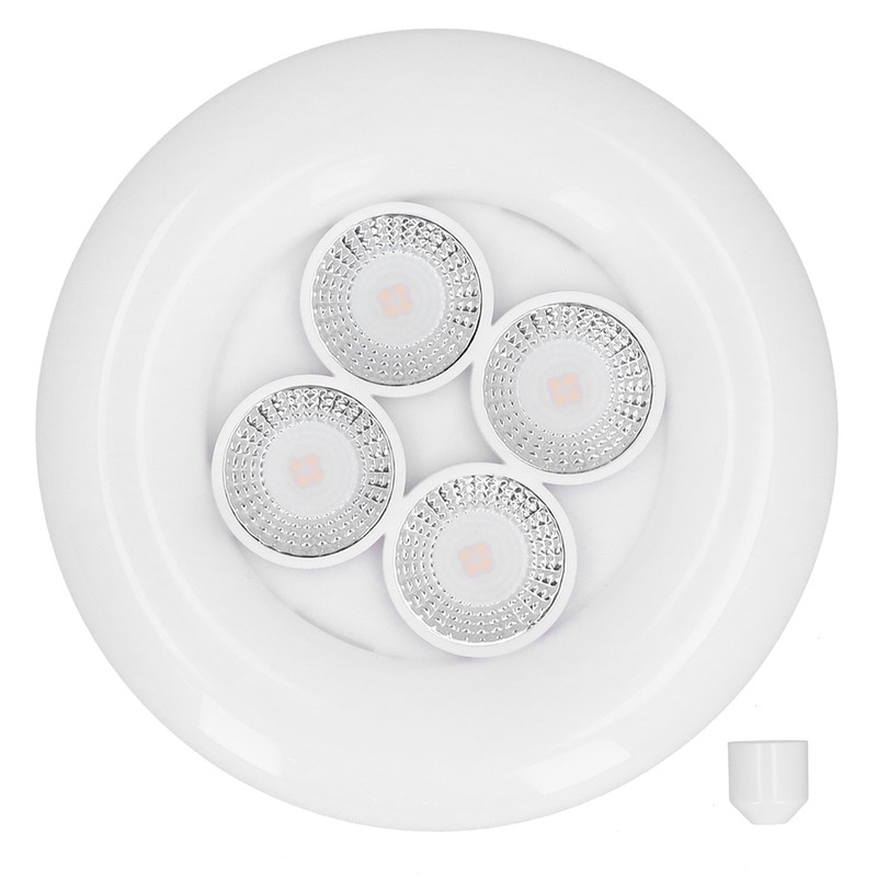 LED 4‑Hole LED Spot Light 3‑Gear Adjustable Spotlight for Garage