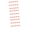 Kisangel 3sets Patriotic Decorations Hand Flags Small Flag for Parties