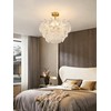 Surpars House Crystal Chandeliers,Modern Golden Chandelier, 6 Heads Ceiling Light