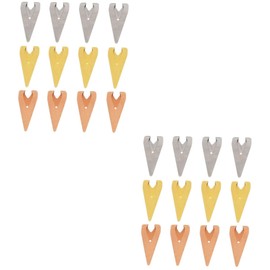 Operitacx 24 Pcs Metal Bookmark Holder Bookcase Decor Metal Bookmarks Unique Bookmark Document Organizing Clip Metal Page Holder Clips Office Supplies Student Vintage Stainless Steel