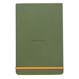 Rhodia 194354C Notebook Webnotepad 9 x 14 cm, 96 Sheets, Removable Lined 90 g, Pack of 1, Sage