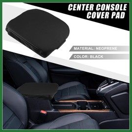Motoforti Car Center Console Seat Armrest Cover Interior Protective Lid Storage Covers Trim for Toyota Land Cruiser 2008-2021 Black Gray Line Long-lasting