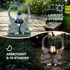 yiilead 10.6" Solar Elephant Garden Statue,Heart Elephant Lawn Decorations Outdoor,Unique