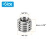PATIKIL Screw Adapter Sleeve Reduction Nut 10pcs M5*0.8 Male M3*0.5