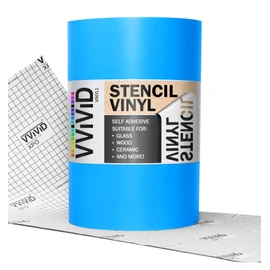 VViViD Blue Stencil Vinyl Masking Film With Anti-Bleed Technology 12 Inch x 30ft Roll
