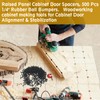 Raised Panel Cabinet Door Spacers, 500 Pcs 1/4" Rubber Ball