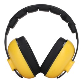 Focket Headphones with Noise Reduction, NRR 31 DB Hearing Protection Earmuffs, Noise Reduction Earmuffs for Toddlers, Children, Adults, Yellow Earmuffs for Mowing, Default