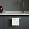 Basicwise Extendable Over-the-Cabinet Door Towel Bar Adjustable Hanging Metal Rack