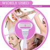 5 Replacement Blades for Women, with 1 Handle, 4 Stainless