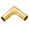 TOP-VIGOR 3 Pieces 16mm Barb Brass 90 Degree Elbow Connector