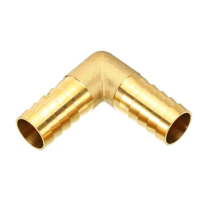 TOP-VIGOR 3 Pieces 16mm Barb Brass 90 Degree Elbow Connector