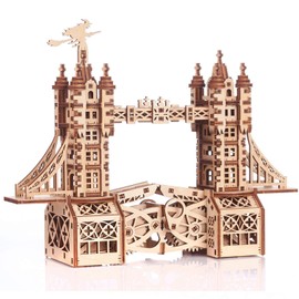 Gigamic Tower Bridge Small Model 3D Wooden Mobile PWTOS