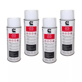 Cummins OEM CUMMINS PAINT CAN ISX APEX RED 3163075 12OZ *( Pack of 4)*