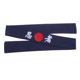 Minkissy Sunrise Kitchen Headband, Sunrise Kitchen Supply Tie Sushi Chef Headband Japanese Symbol Ninja Print