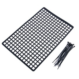 RCLions Rubber RC Car Window Net, Luggage Net Vehicle Scale Accessories for 1/10,1/8 RC Crawler Car (Black)