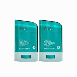 AHC [AHC] 내추럴 퍼펙션 더블 쉴드 선스틱 22g (초록색) 2개 [AHC] Natural Perfection Double Shield Sunscreen Stick 22g (Green) 2 pieces
