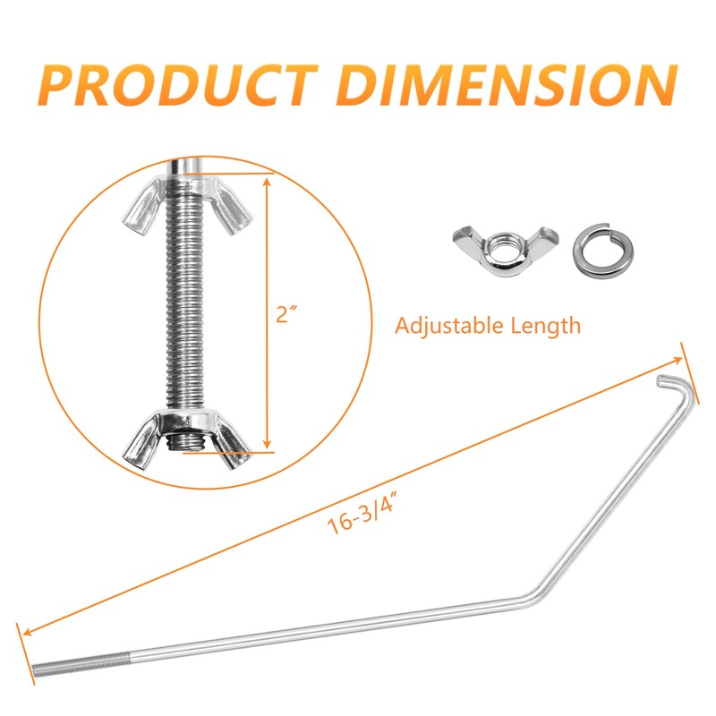 Camper RV Propane Tank Hold Down Bracket Kit 20Lbs -