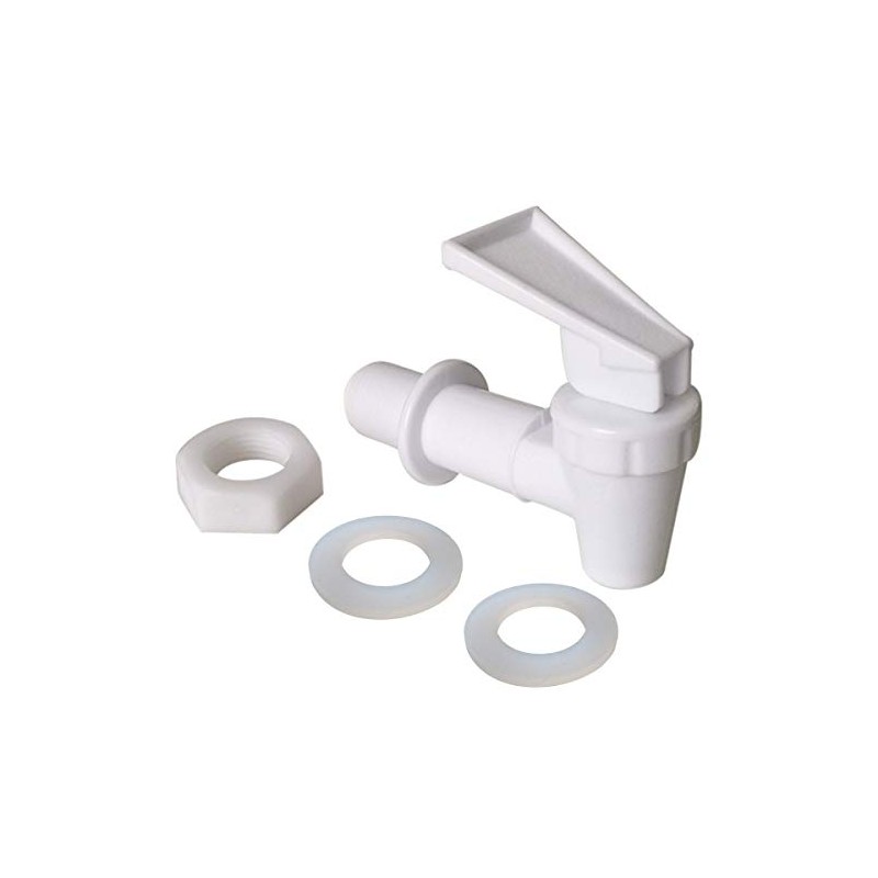 Replacement Cooler Faucet 4 White Water Dispenser Tap Set. BPA