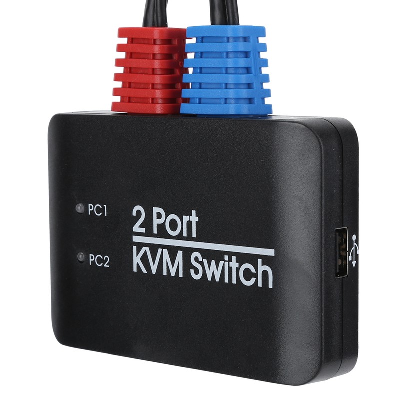 2‑Port KVM Switch USB 2.0 HDMI Umschalter for Windows/IOS/OS X/Linux/Netware/Unix/Android